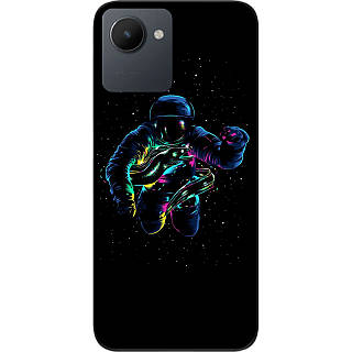 Чехол силиконовый Case для Realme C30s с картинкой В космосе