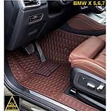 Килимки BMW 7 G11 G12 з екошкіри 3D (2015+) ориганальні БМВ Г11 Г12, фото 7