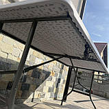 Стіл садовий розкладний HTL183 183см, фото 6