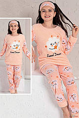 ОПТОМ Упаковка (110-116-122-128) Піжама утеплена персикова Minimoon 1111000017246