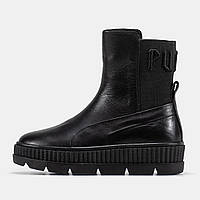 Женские ботинки Puma Fenty By Rihanna Chelsea Sneaker Boot Black, черные кожаные ботинки пума фенти бай рианна
