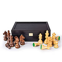 Шкатулка деревянная ручной работы для хранения шахматных фигур от итальянского бренда Manopoulos