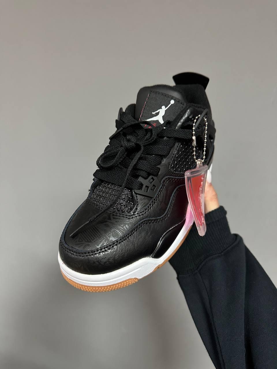 Jordan retro 4 black laser sales