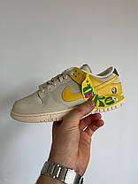 Жіночі Кросівки Nike SB Dunk Low LX Banana Beige Yellow / Найк СБ Данк ЛХ Банана Низькі Бежеві з Жовтим, фото 6