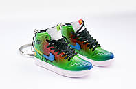 Мини обувь, фингер шузы, брелок Nike AIR Jordan Balvin Green