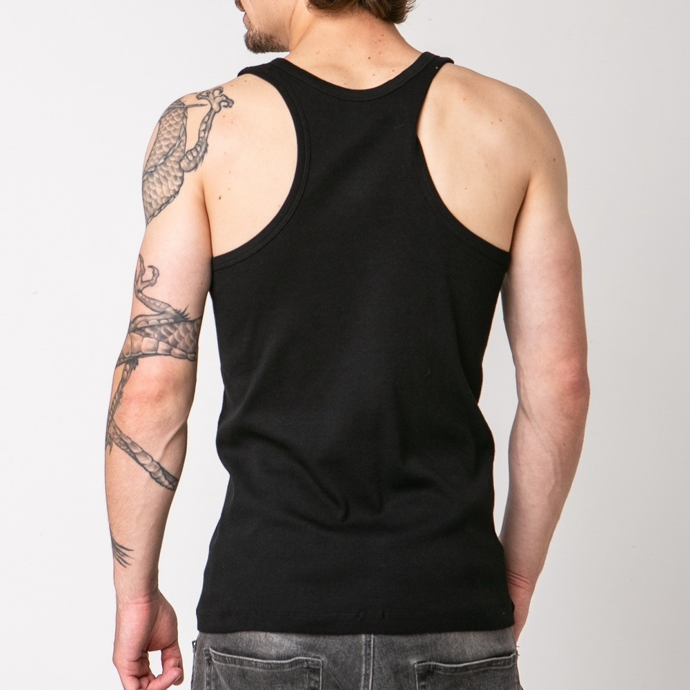 Майка борцовка чоловіча чорна Розмір S М L XL XXL, фото 1