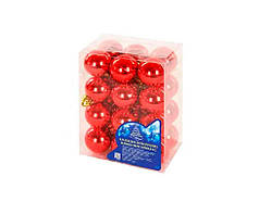 Набір кульок 4см 24шт/наб 8101-4 червоний ТМ STENSON   Solmir