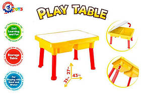 Дитячий столик із шухлядою для зберігання Technok Toys 8126 жовтий