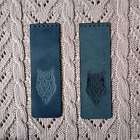 Клапан для сумки вузький. "Филин". Джинс (Бірюза)