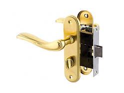 Комплект ручок з клямкою золото ВК-70001 SB/РВ 15-98-001 ТМ FZB