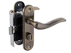 Комплект ручок з клямкою Бронза ВК-70001 АВ 15-98-002 ТМ FZB