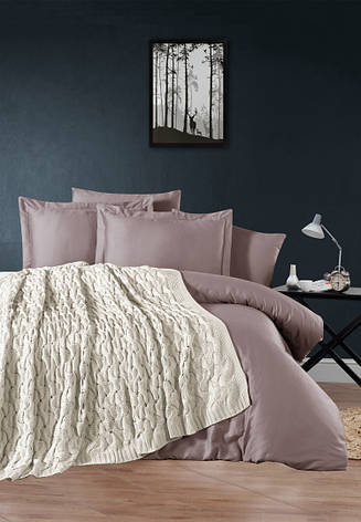 Постільна білизна з в'язаним покривалом First Choice - Nirvana Tango - Cream, фото 1