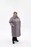 Жіноче зимове пальто супербатал П-1293 Maila/1 Тон 64, розміри 54-76, фото 6