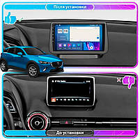 Штатна магнітола Lesko для Mazda CX-3 I Рестайлінг 2018-н.в. IPS 9" 2/32Gb CarPlay 4G Wi-Fi GPS Prime 7шт, фото 3