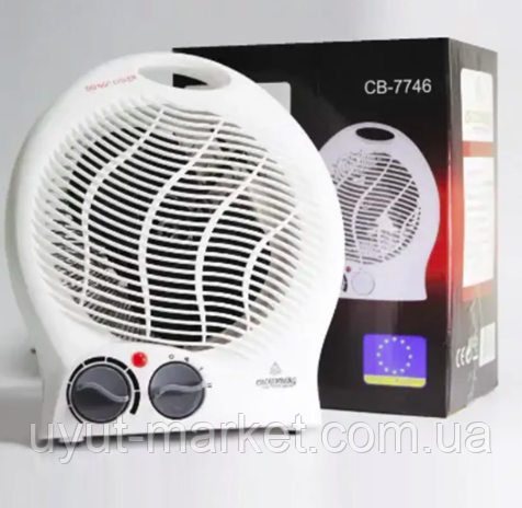 Підлоговий тепловентилятор-дуйка, електрообігрівач 2000Вт Crownberg CB-7746