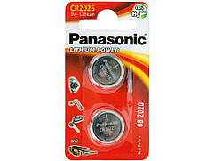 Батарейка CR-2025 Lithium, 3V, 1х2 шт ТМ Panasonic