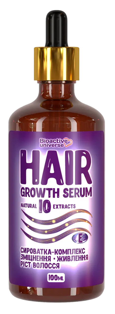 Сироватка для волосся, 10 екстрактів, для зміцнення, живлення та росту волосся, 100мл, фото 1