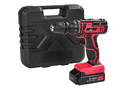 Шуруповерт акумуляторний DFR, 10 мм, Hex 1/4’’ 18В 2А*год 0-400/0-1400 AU 18/2KP QC ТМ VITALS