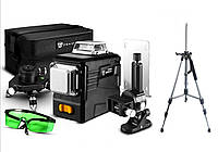 АКЦІЯ*VIP-КОМПЛЕКТ!! Штатив! Зелений промінь! DEKO DKLL12PB2 3D Лазерний рівень нівелір