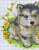 Набір для вишивання за нанесеною на канву схемою "Husky" . AIDA 14CT printed, 33*31 см, фото 4
