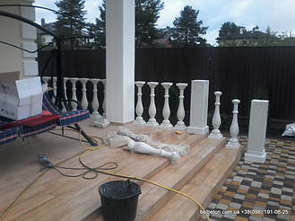 Балясины Киев | Бетонная балюстрада в Киевской области с.Новоселки 4