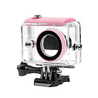 Аквабокс, водонепроницаемый бокс для экшн камер Xiaomi YI (код № XTGP250) - розовый
