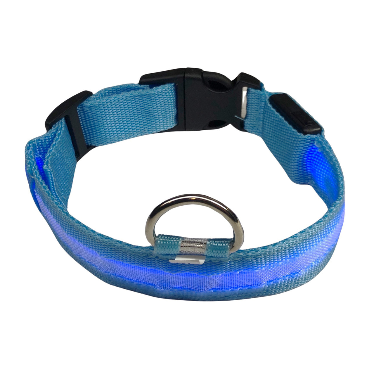 Ошейник с подсветкой для собак на батарейках UFT PET LED 1 Blue