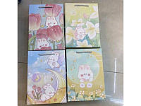 Пакет детский подарочный бумажный S "Bunny" 17*24*8см R91351-S