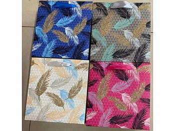 Пакет подарунковий паперовий S "Feathers" 18*23*10см R90853-S