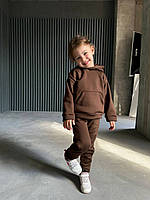 Костюм спортивний дитячий трикотажний на флісі зріст 98-134