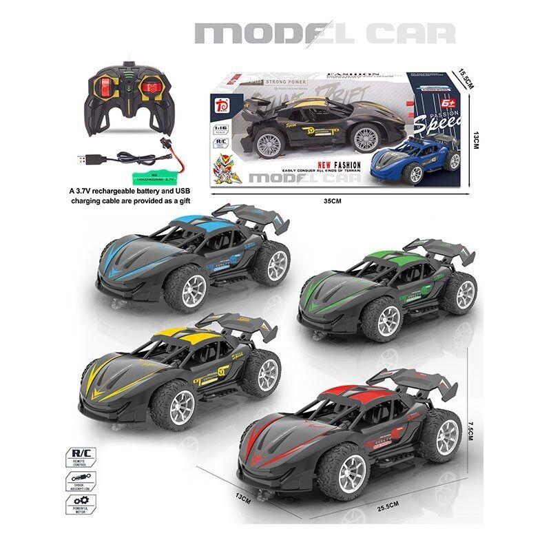 Машина на радіокеруванні DY 1298-8 A (36/2) 4 кольори, 1:16, акумулятор 3.7V, USB-кабель, в коробці, ВИДАЄТЬСЯ ТІЛЬКИ МІКС ВИДІВ