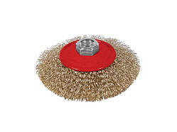 Щітка для КШМ латунь 75мм конусоподібна М14×2мм ТМ SIGMA Solmir