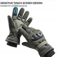 Перчатки тактические зимние утепленные touchscreen военные Combat WinterTouch Оливковые L/XL