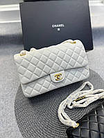 Женская сумка Chanel Double Flap кожаная белая