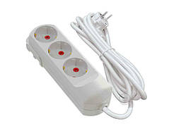 Подовжувач 2м 3 гнізда з заземленням ТМ Neomax
