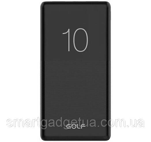 Зовнішній акумулятор, Power Bank Golf G80 10000mah 10W Black, Повербанк