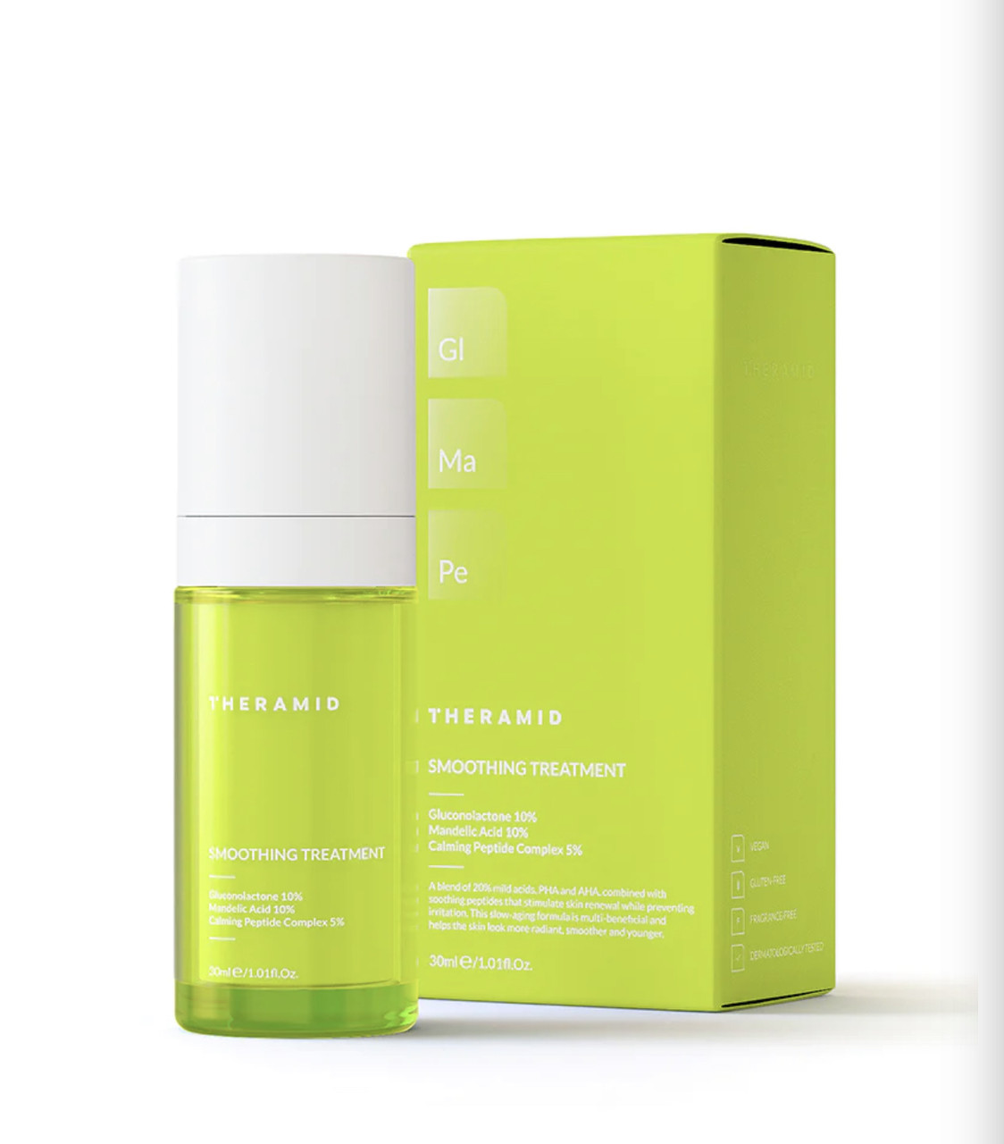 Антивікова сироватка з м’якими кислотами для сяйва - Theramid Smoothing Treatment 30 ml
