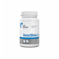 VetExpert VetoSkin Пищевая добавка для поддержания здоровья кожи и качества шерсти у кошек и собак 60 капс.