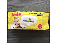 Вологі серветки для дітей 102 клапан Baby Antibac ТМ Handy fresh