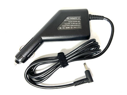 Автомобільний зарядний пристрій для ноутбуків HP 19.5v 4.62 A (4.5*3.0 + pin) 90W+USB, фото 1