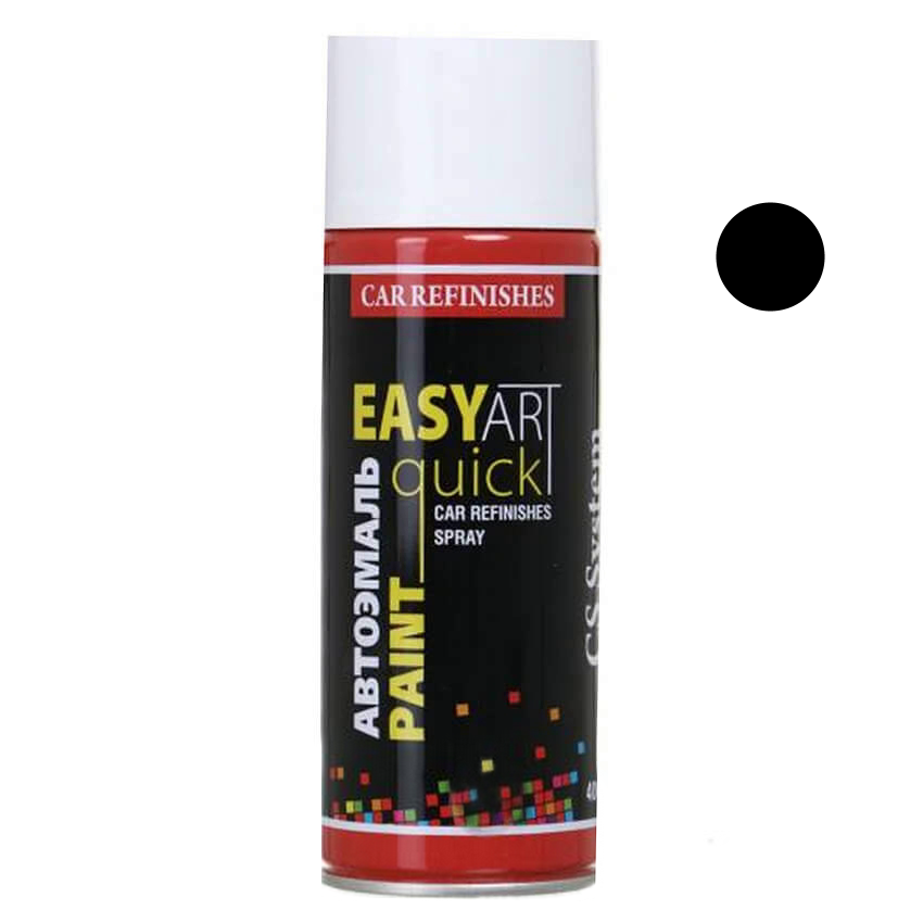 Емаль авто 601 чорна (LADA) фарба аерозоль 400 мл CS1601 CS SYSTEM