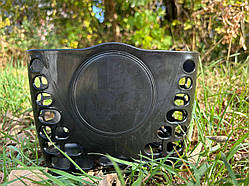 Велокошик для дитячого велосипеда з кріпленням на кермо з пластику чорного кольору