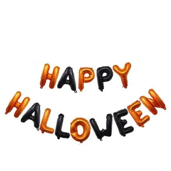 Фольговані кулі літери Happy Halloween на Хелловін 16" 40 см