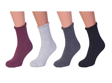 Шкарпетки жіночі махрові мікс арт. CРGM-58 р.23-25 12пар ТМ Золотий клєвєр FG