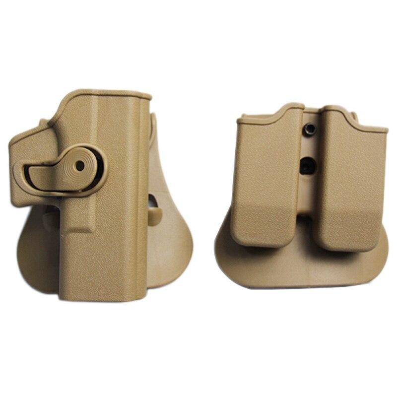 Тактична полімерна кобура + паучерGen1-4 Glock 17 IMI Glock Sand (Paddle)