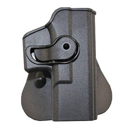 Чорна тактична полімерна кобура Gen1-4 Glock 17 Black (Paddle), фото 1