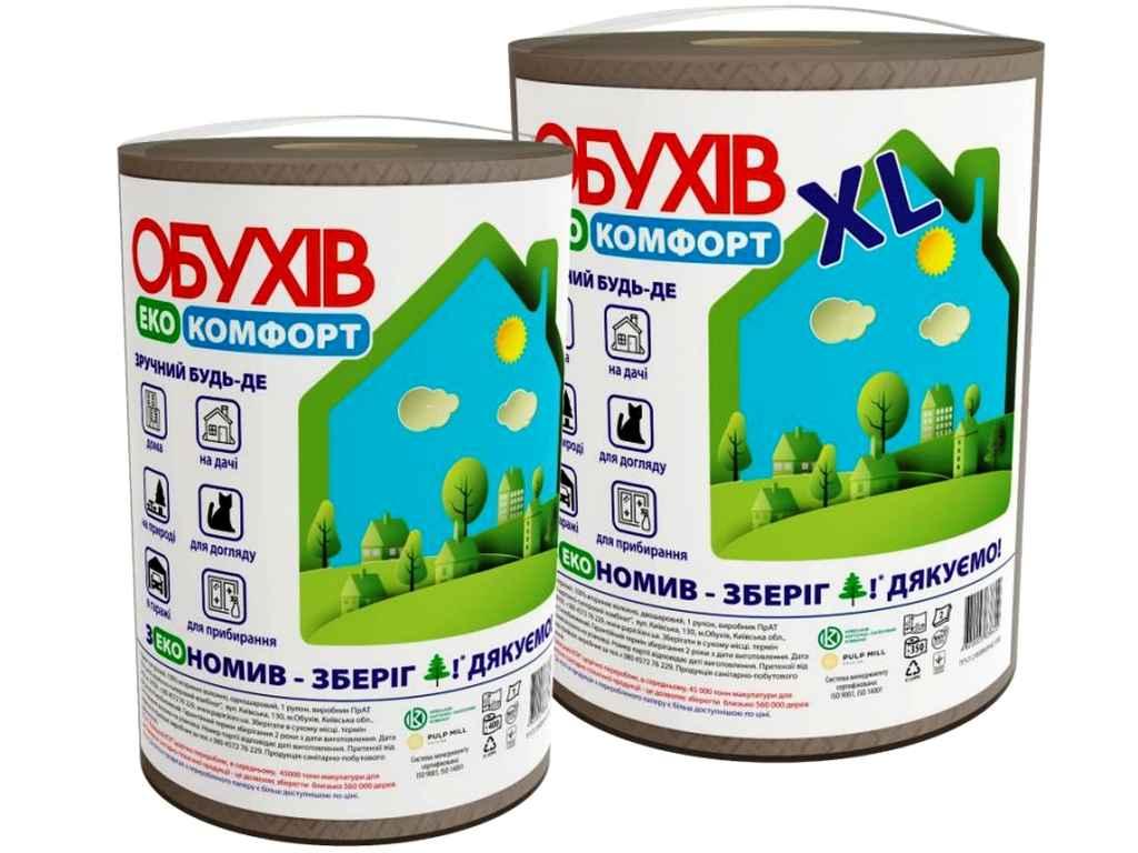 Рушники паперові 1рул ЕкоКомфорт (гільза) ТМ Обухів, фото 1