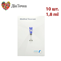 Резервуари для інсулінової помпи Medtronic 1,8 мл MMT-326A, 10 шт.