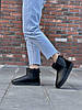 Зимові Черевики UGG Classic II Mini Black Leather / УГГ Класик 2 Міні Лезер Чорні, фото 6