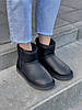 Зимові Черевики UGG Classic II Mini Black Leather / УГГ Класик 2 Міні Лезер Чорні, фото 7